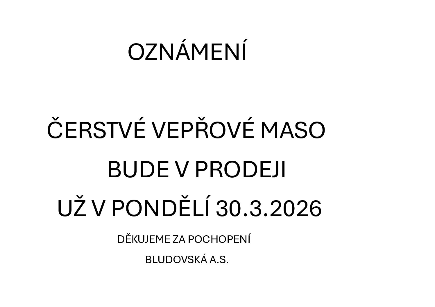 Oznámení